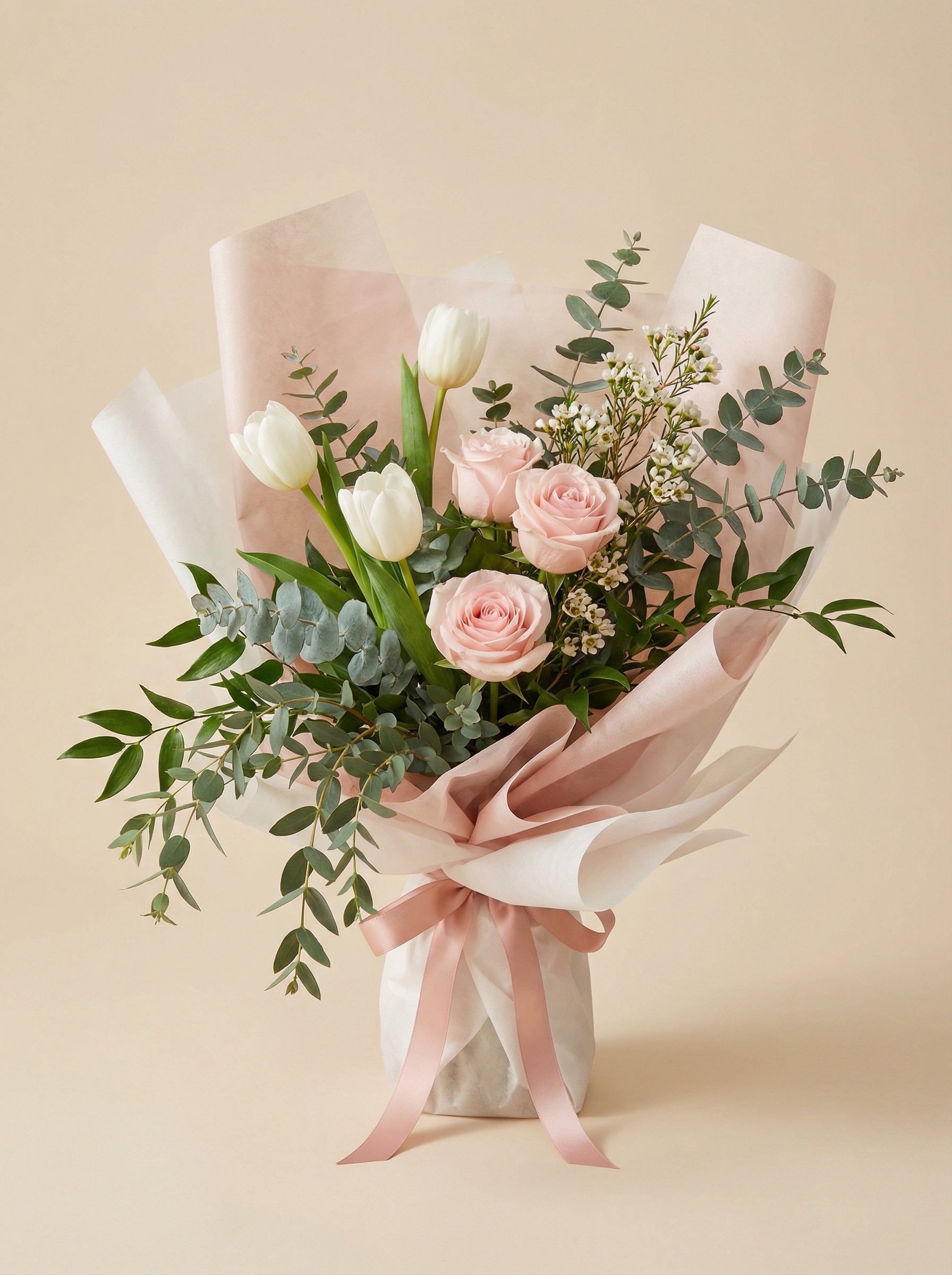 White & Pink Birthday Bloom