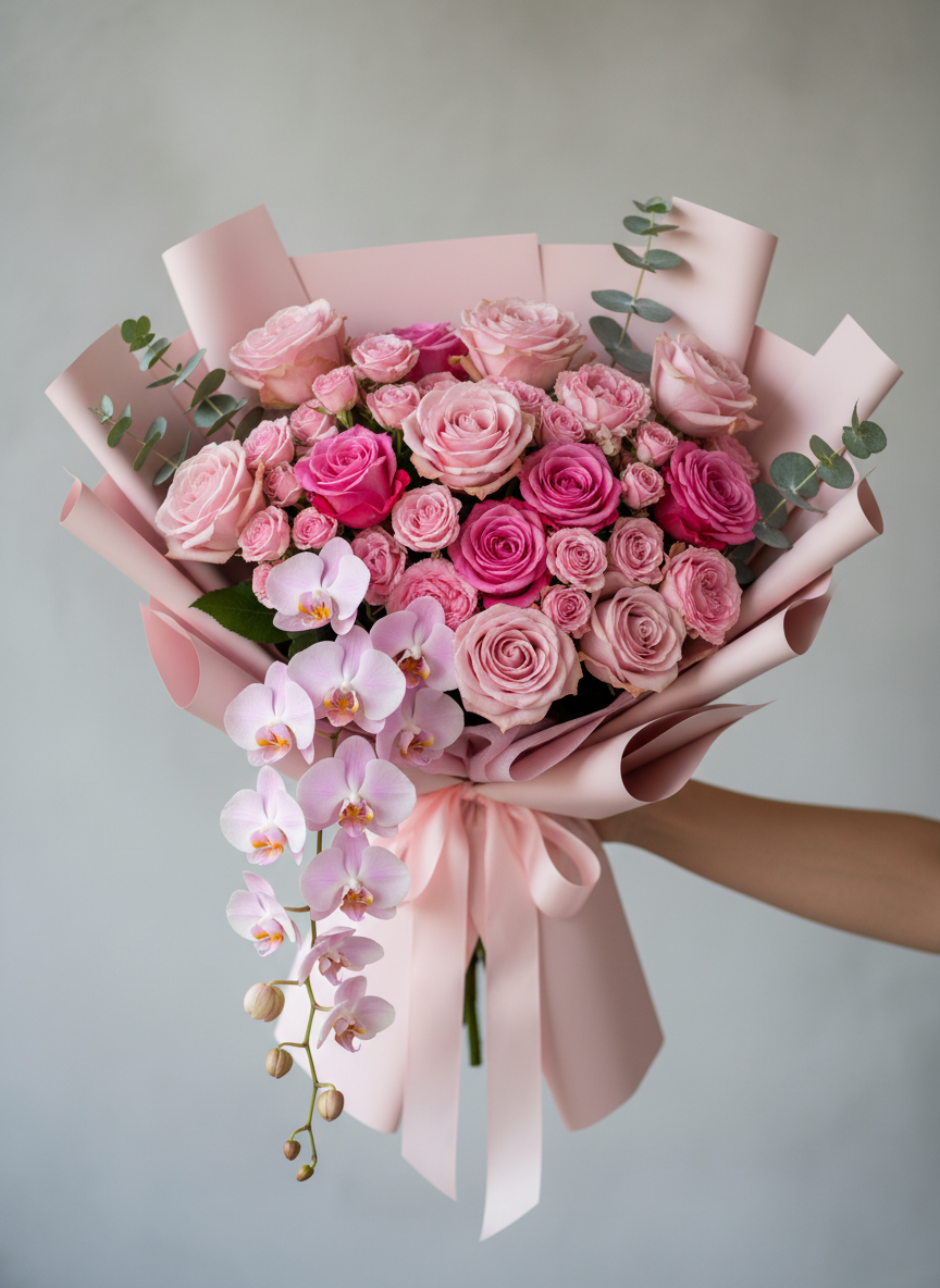 Blushing Orchid Cascade