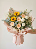 Peach & Sunbeam Posy