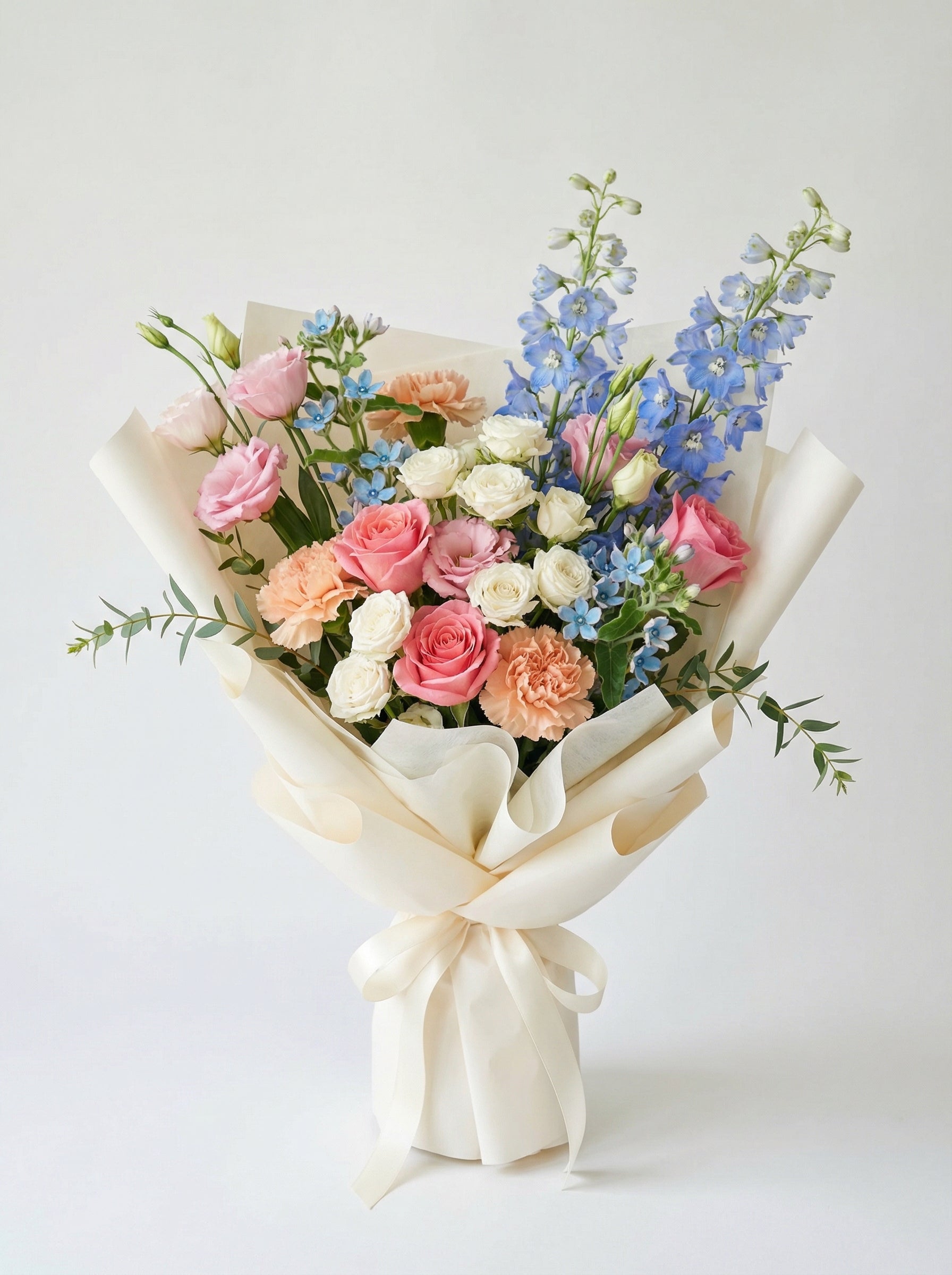 Bright Wildflower Ivory Wrap