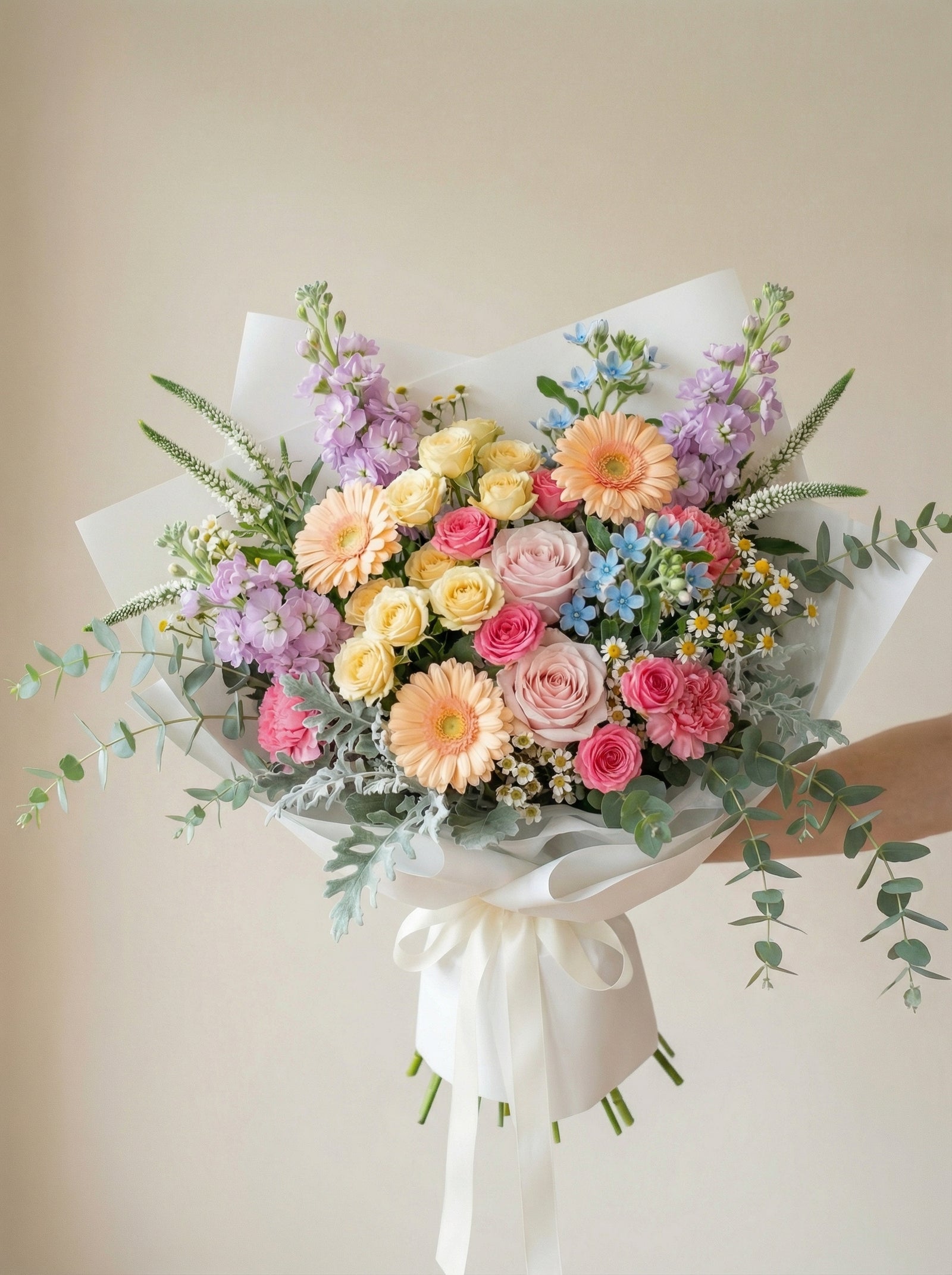 Whimsical Pastel Meadow