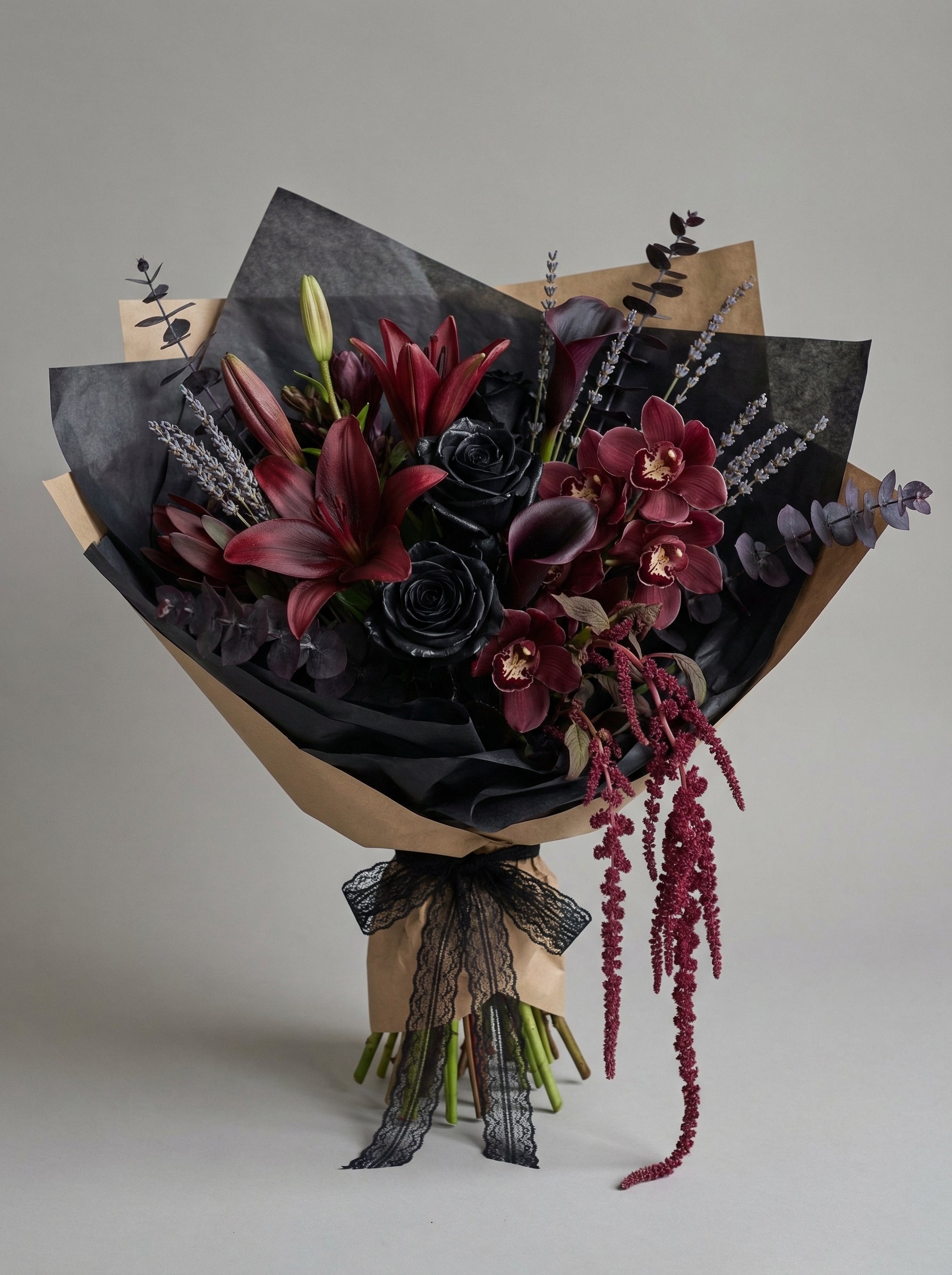 Noir Midnight Lily Bouquet