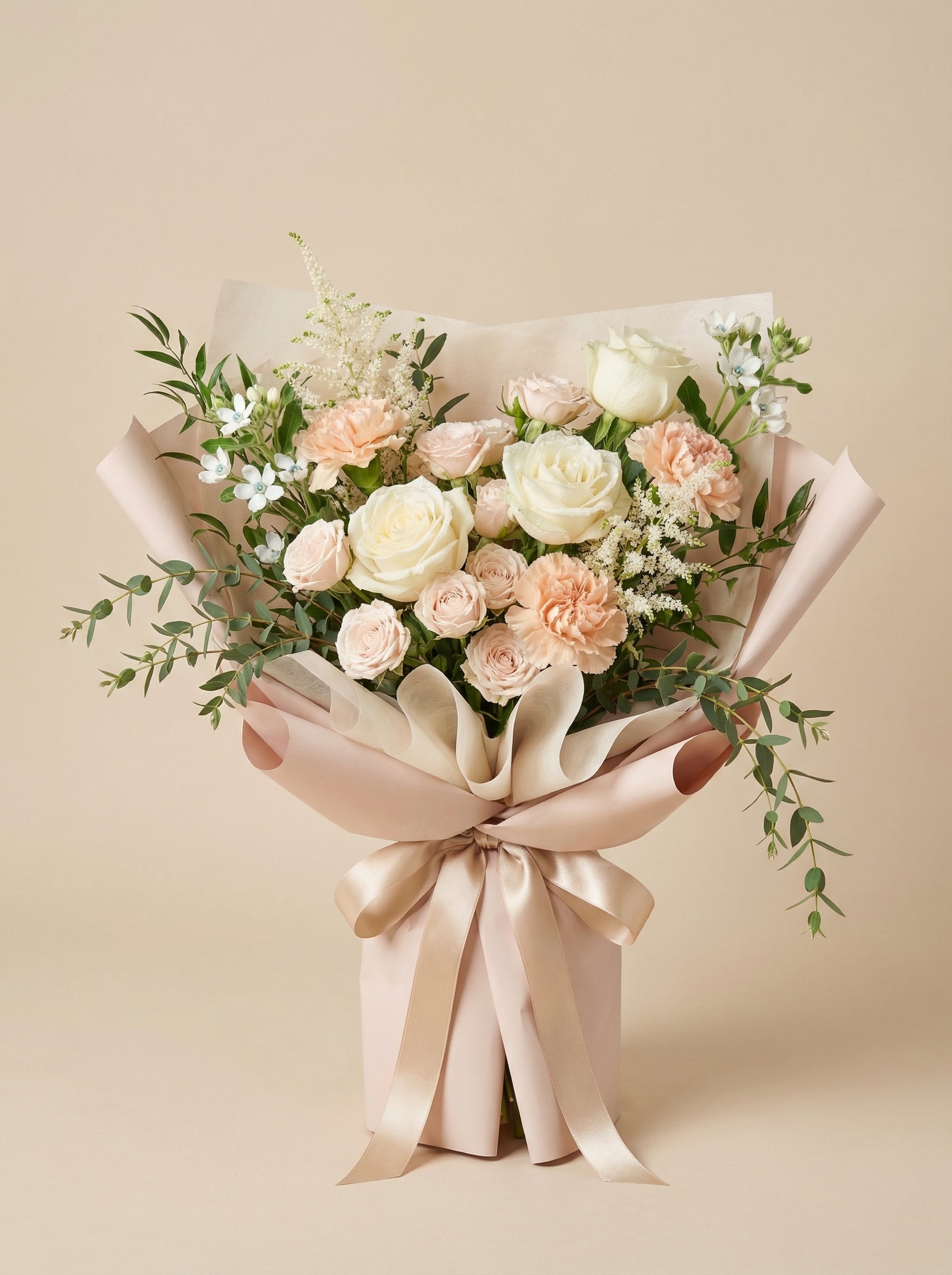 ROM Wedding Bouquet - Blush & White Ceremony Posy