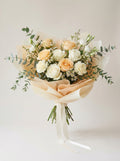 Cream & Apricot ROM Wedding Bouquet Singapore