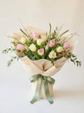 Classic Pink & Cream Tulip Bouquet