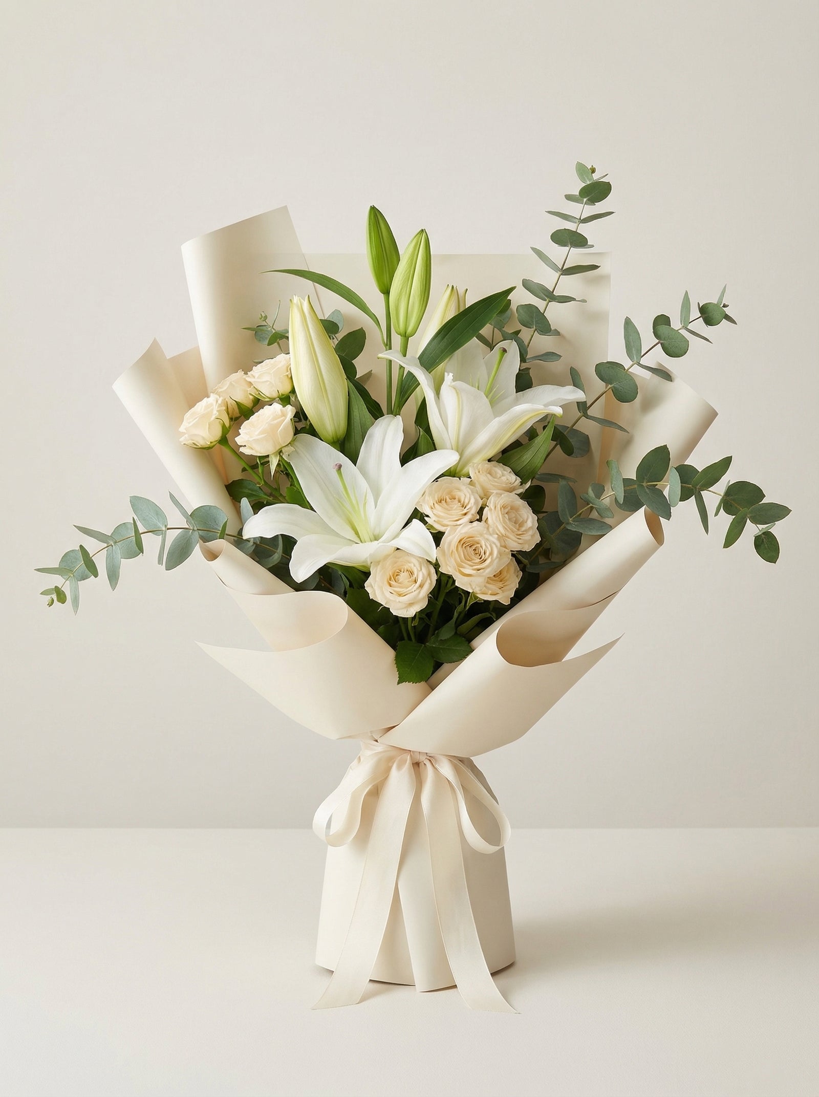 Petite White Lily Bouquet - Singapore Delivery