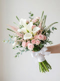Timeless Calla & Rose Bridal Bouquet