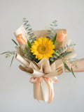Petite Cheerful Mixed Sunflower Graduation Bouquet