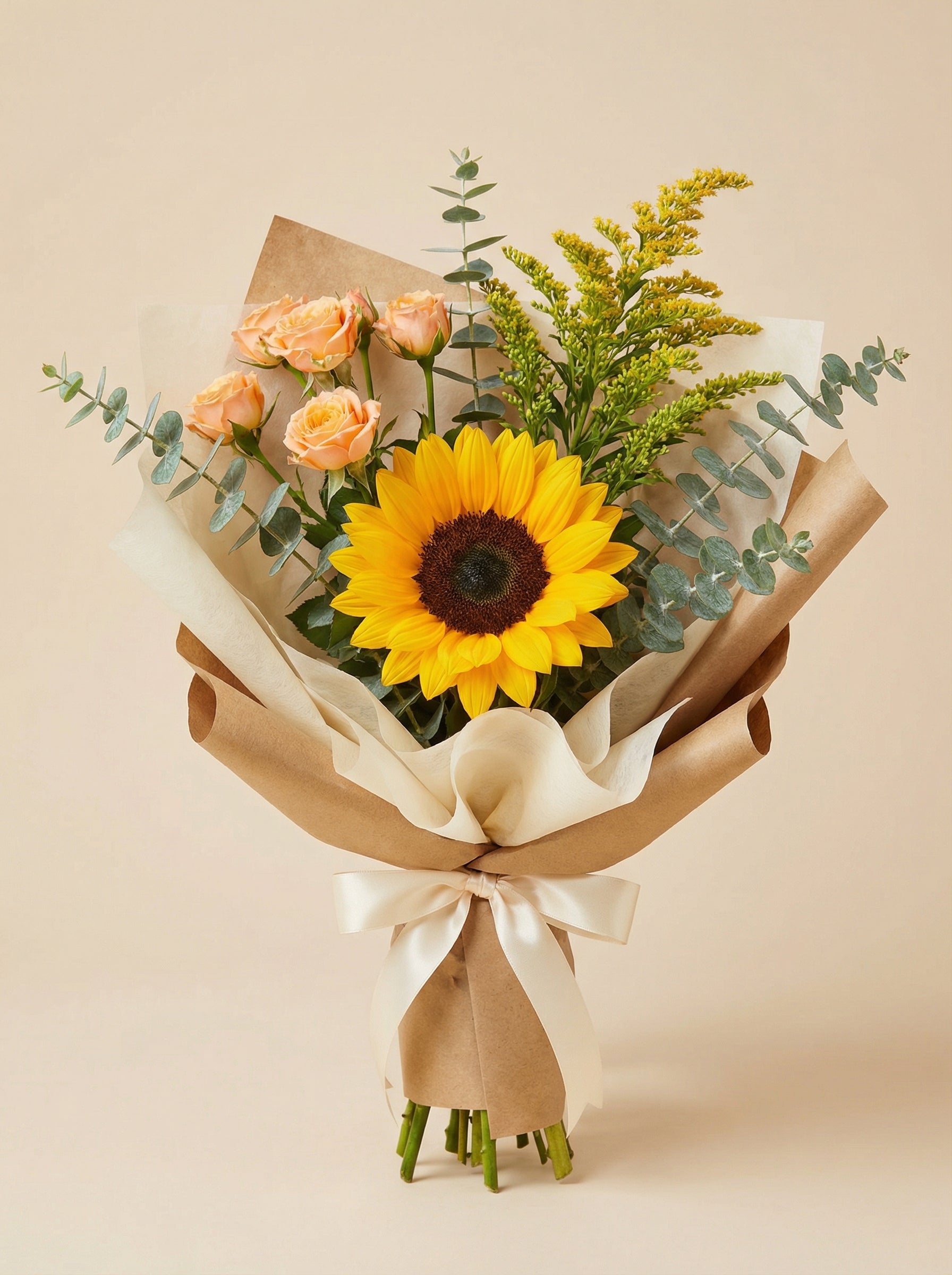 Easy Cheerful Mixed Sunflower Graduation Bouquet