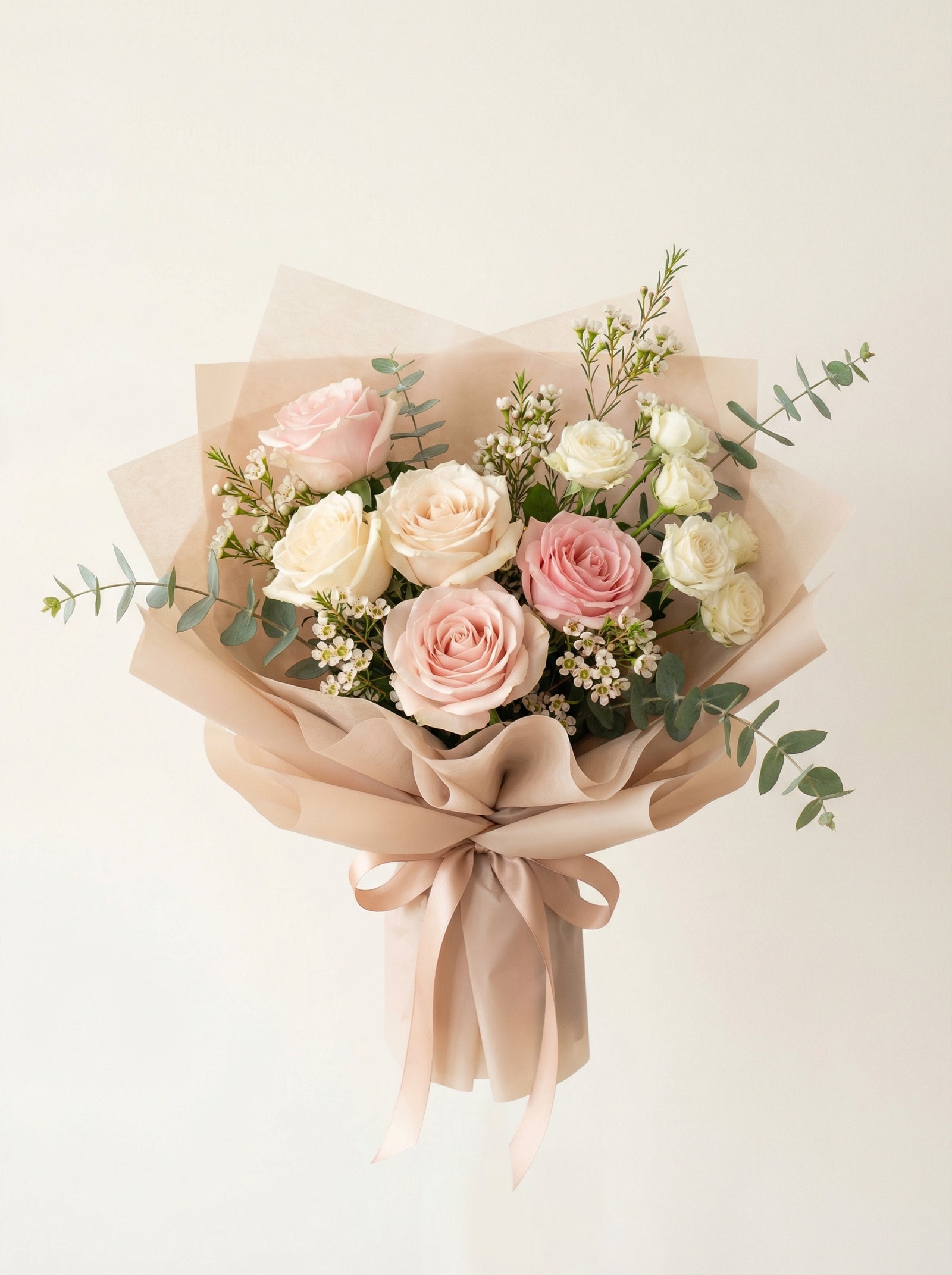 Classic Soft Blush Rose Bouquet