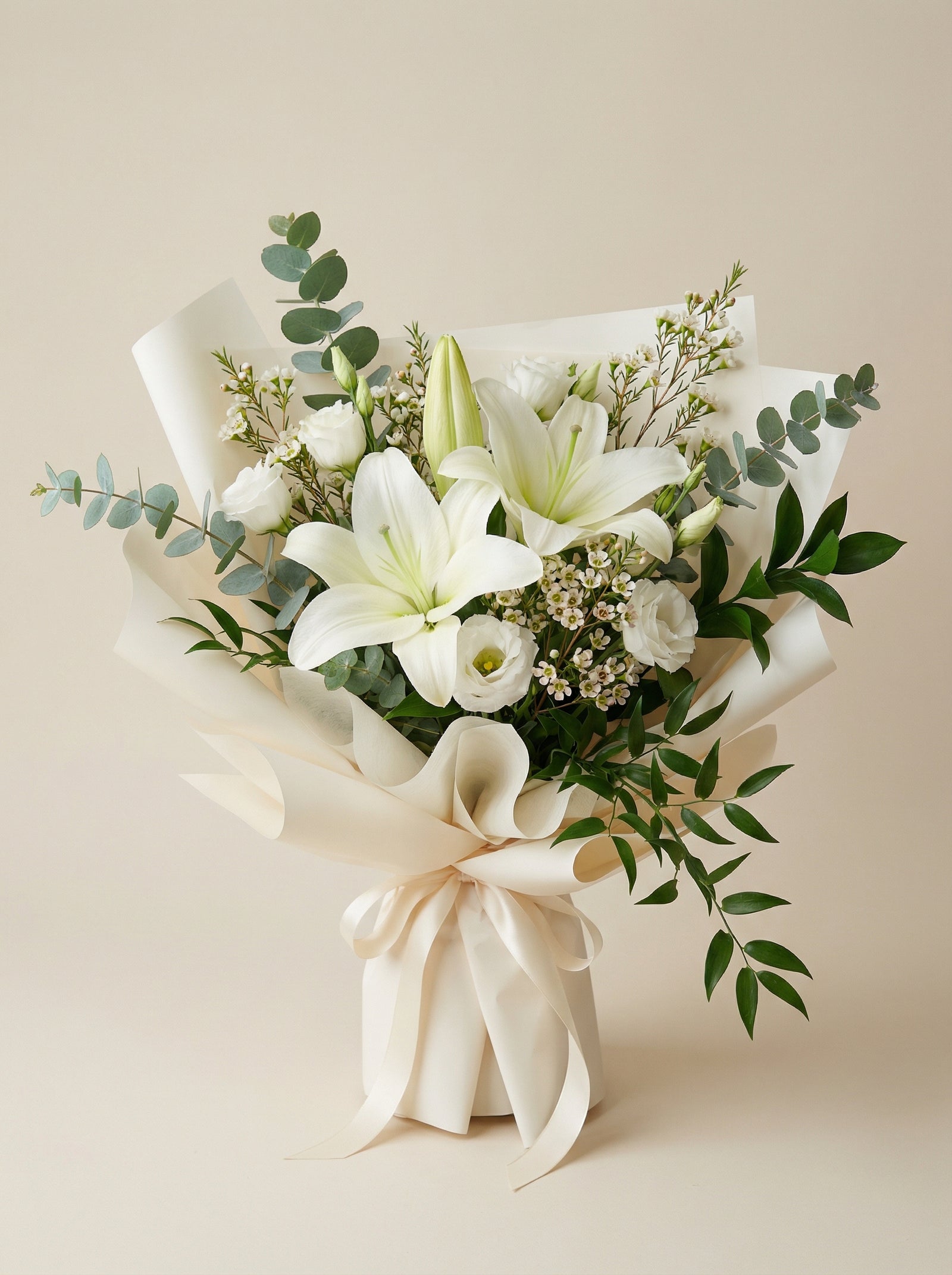 Classic Clean Ivory Lily Bouquet