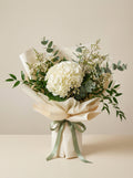 Full Clean Ivory Hydrangea Bouquet