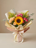 Classic Cheerful Mixed Sunflower Graduation Bouquet