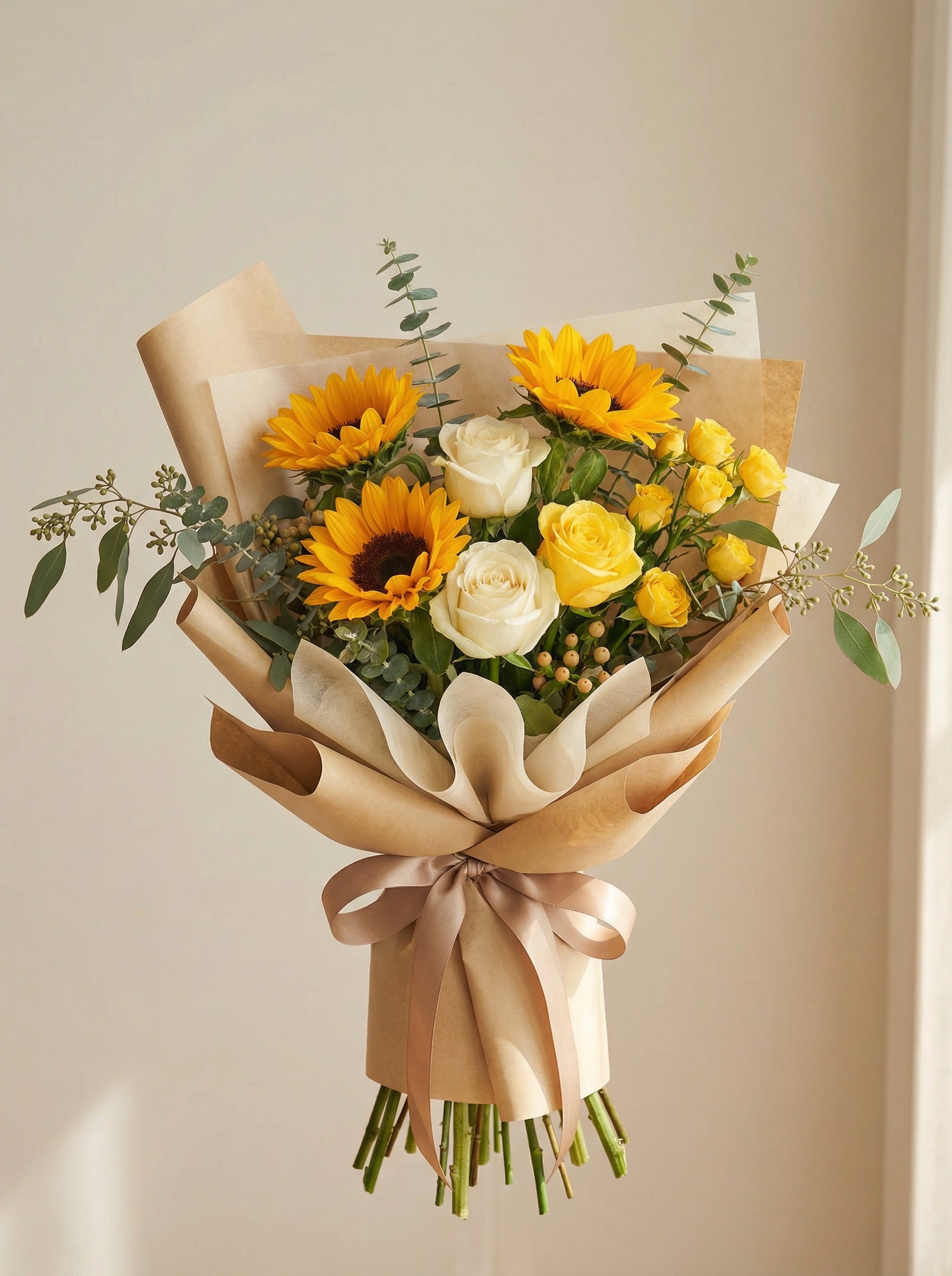 Classic Cheerful Sunflower Bouquet