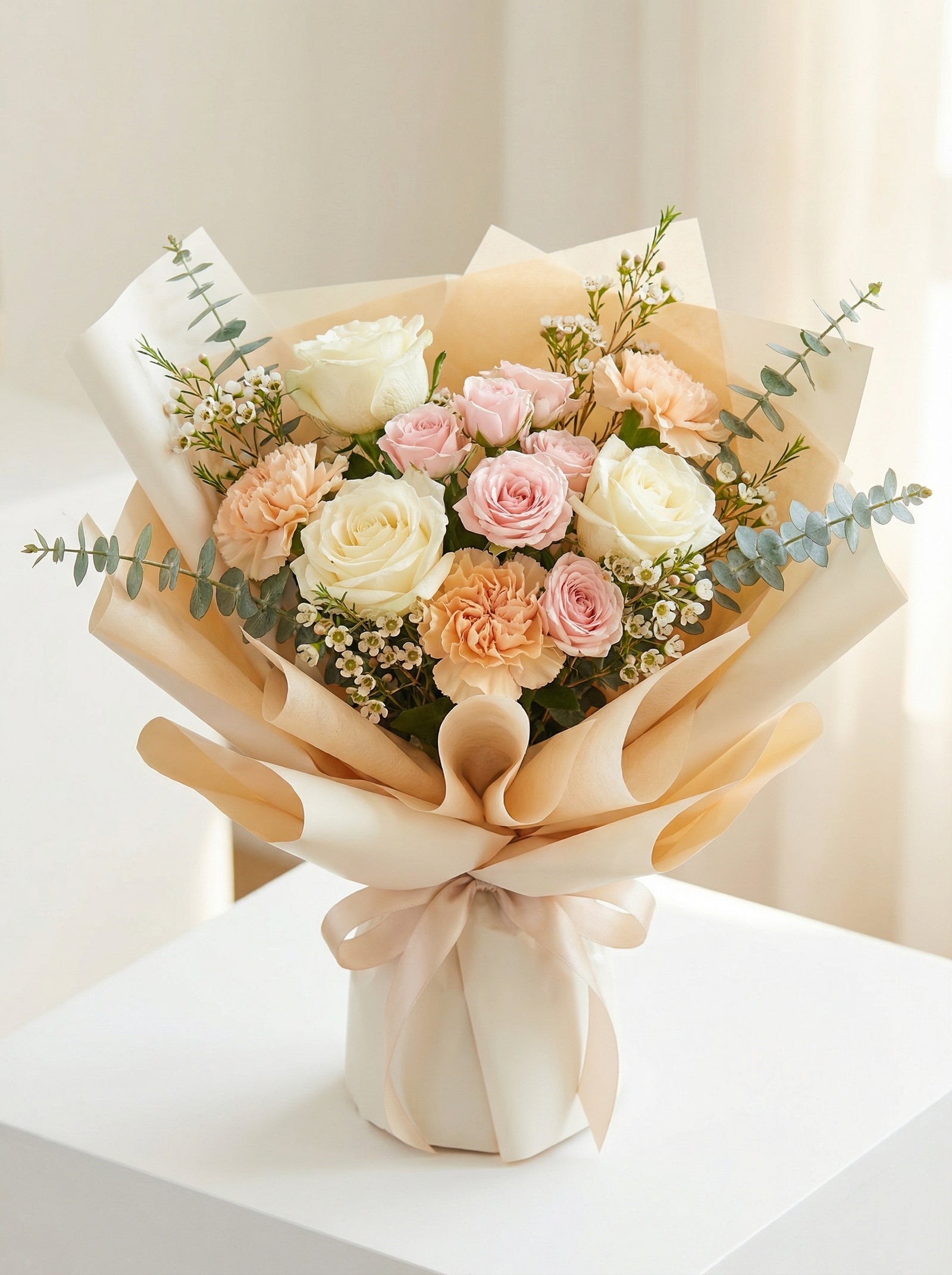 Soft Glow Pastel Flower Bouquet Singapore