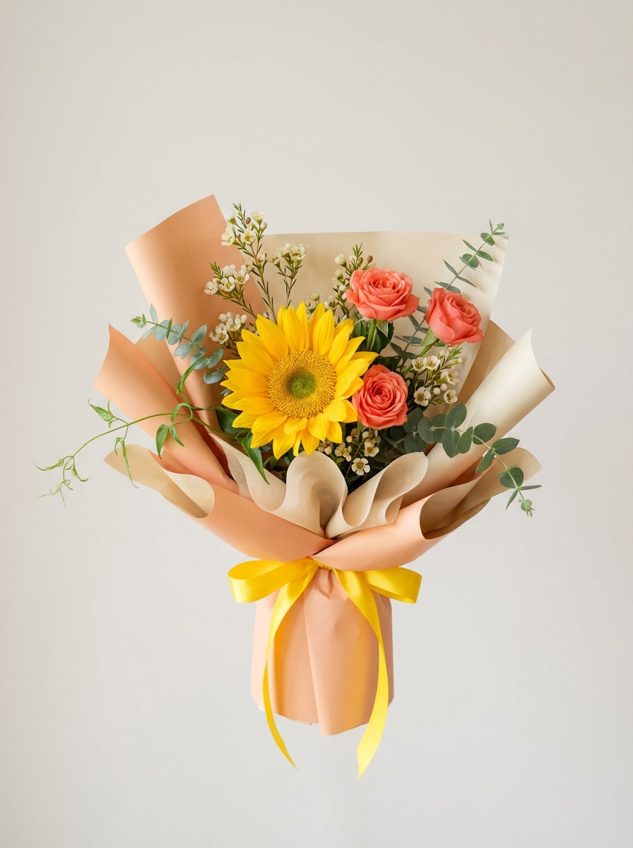 Easy Bright Cheer Sunflower Birthday Bouquet
