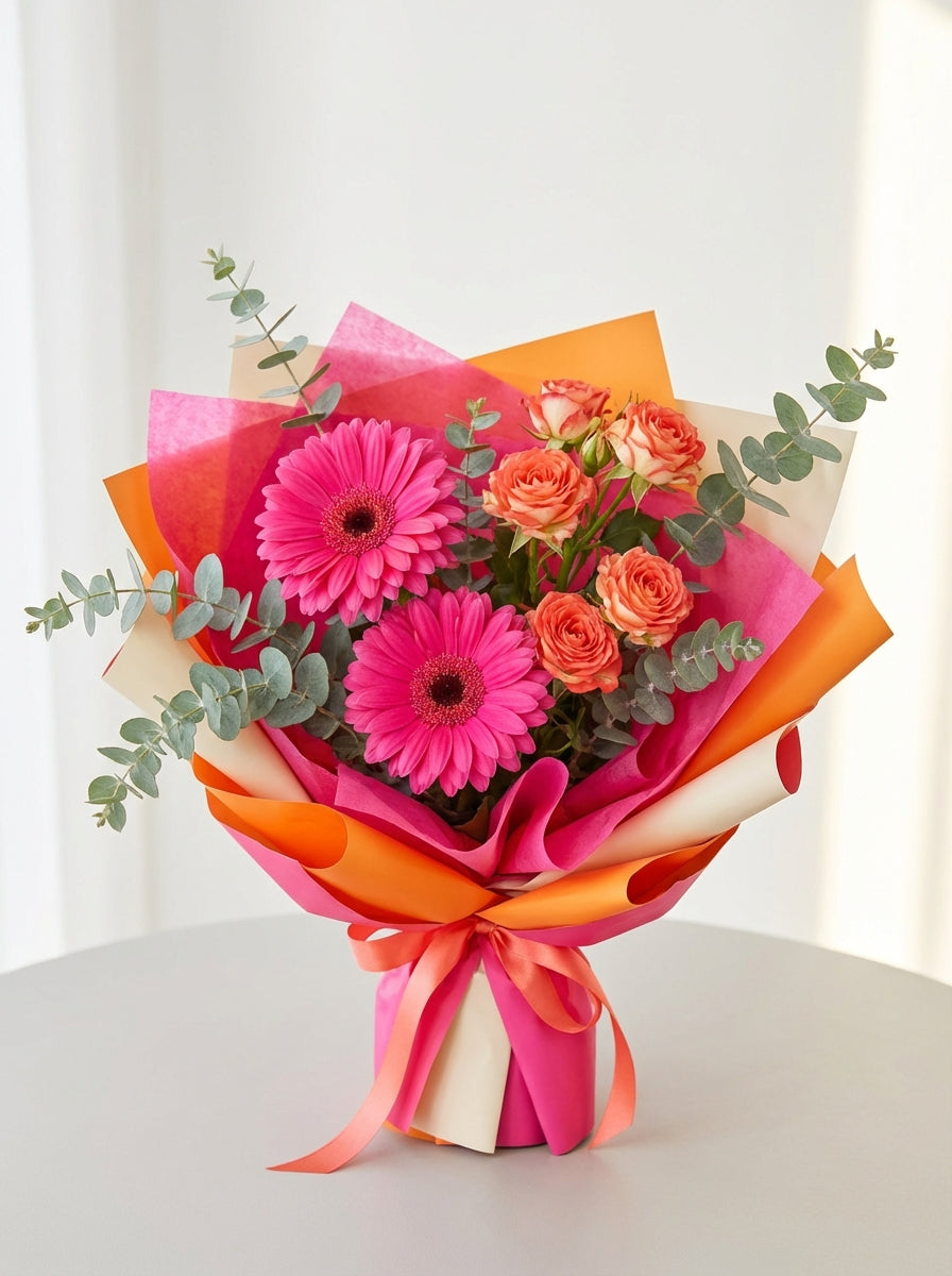 Easy Party Gerbera Birthday Bouquet