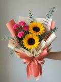 Easy Mixed Bright Sunflower Birthday Bouquet