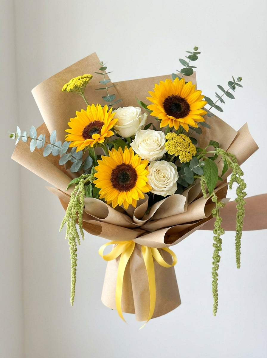 Full Sunny Sunflower Birthday Bouquet