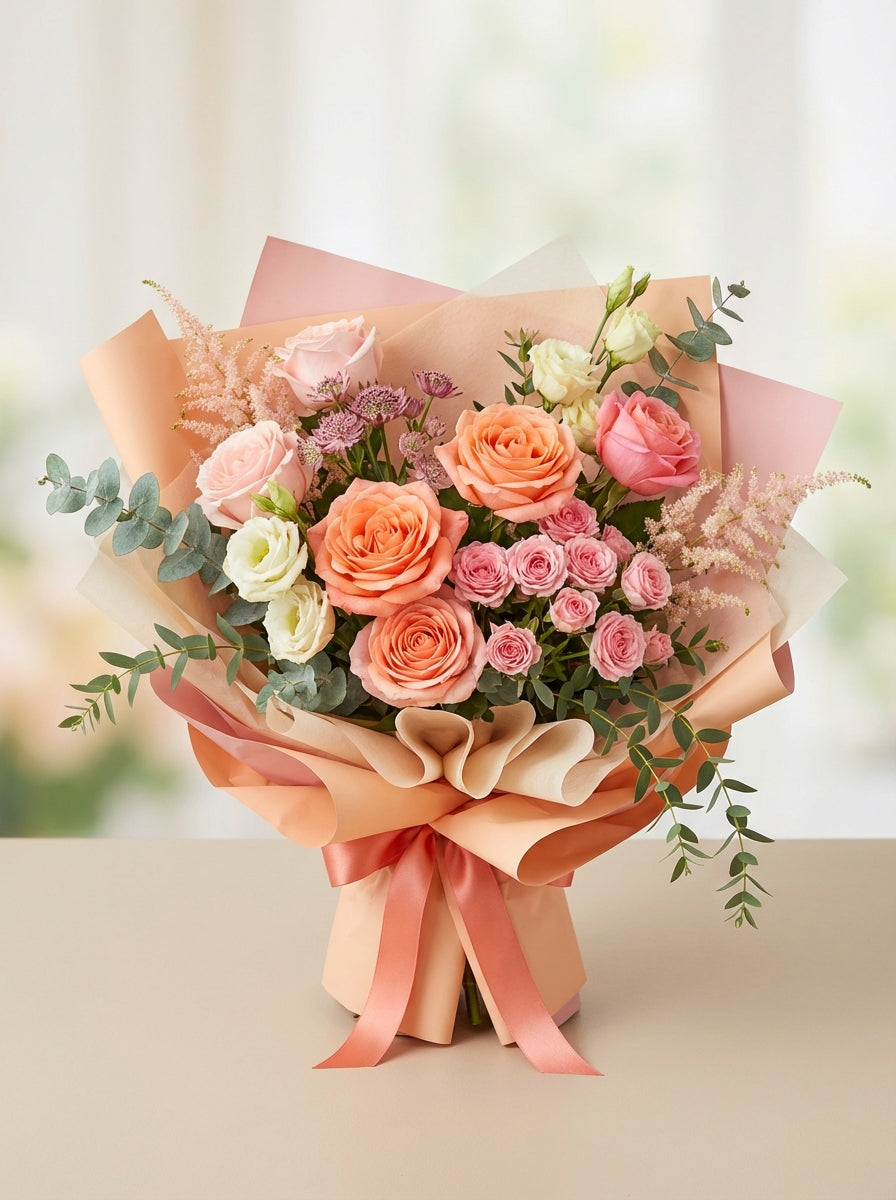 Full Celebration Rose Birthday Bouquet