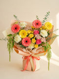 Full Mixed Bright Gerbera Birthday Bouquet