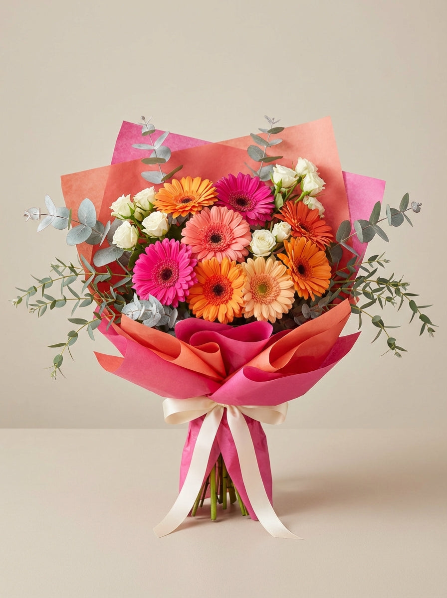 Classic Party Gerbera Birthday Bouquet