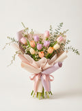 Full Pastel Tulip Birthday Bouquet