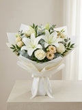 Full Quiet Lily Condolence Bouquet