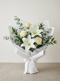 Easy Serene Lily Condolence Bouquet