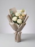 Easy Formal White Rose Condolence Bouquet