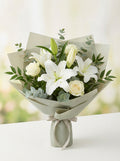 Full Minimal Lily Condolence Bouquet