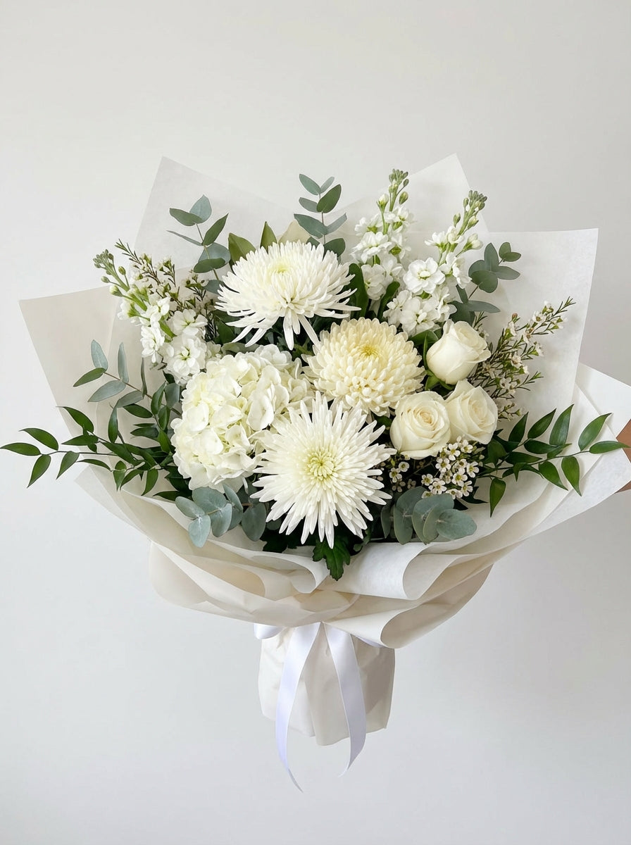 Grand Tribute Chrysanthemum Condolence Bouquet