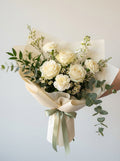 Soft Ivory Weekly Condolence Flowers Singapore