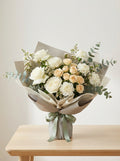 Classic Condolence Flowers Singapore - Champagne & White Garden