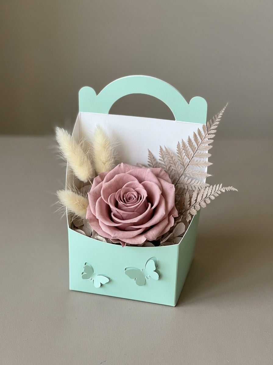 Petite Soft Preserved Rose Keepsake Box
