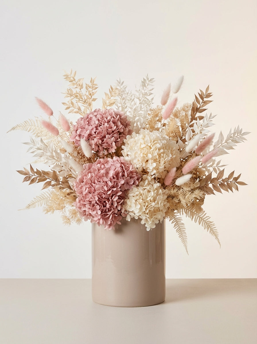 Grand Soft Preserved Hydrangea Display Piece