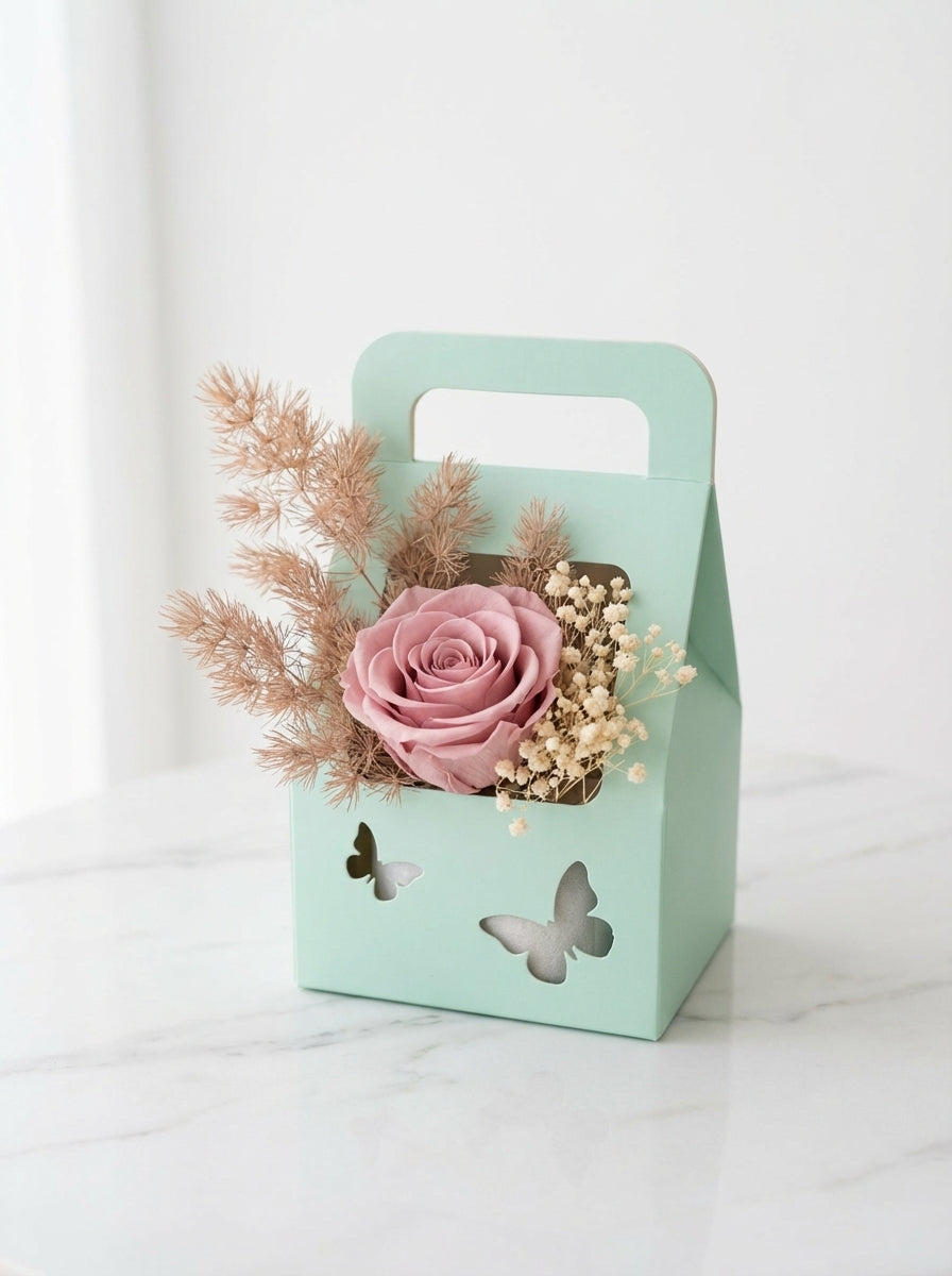 Petite Romantic Preserved Rose Keepsake Box