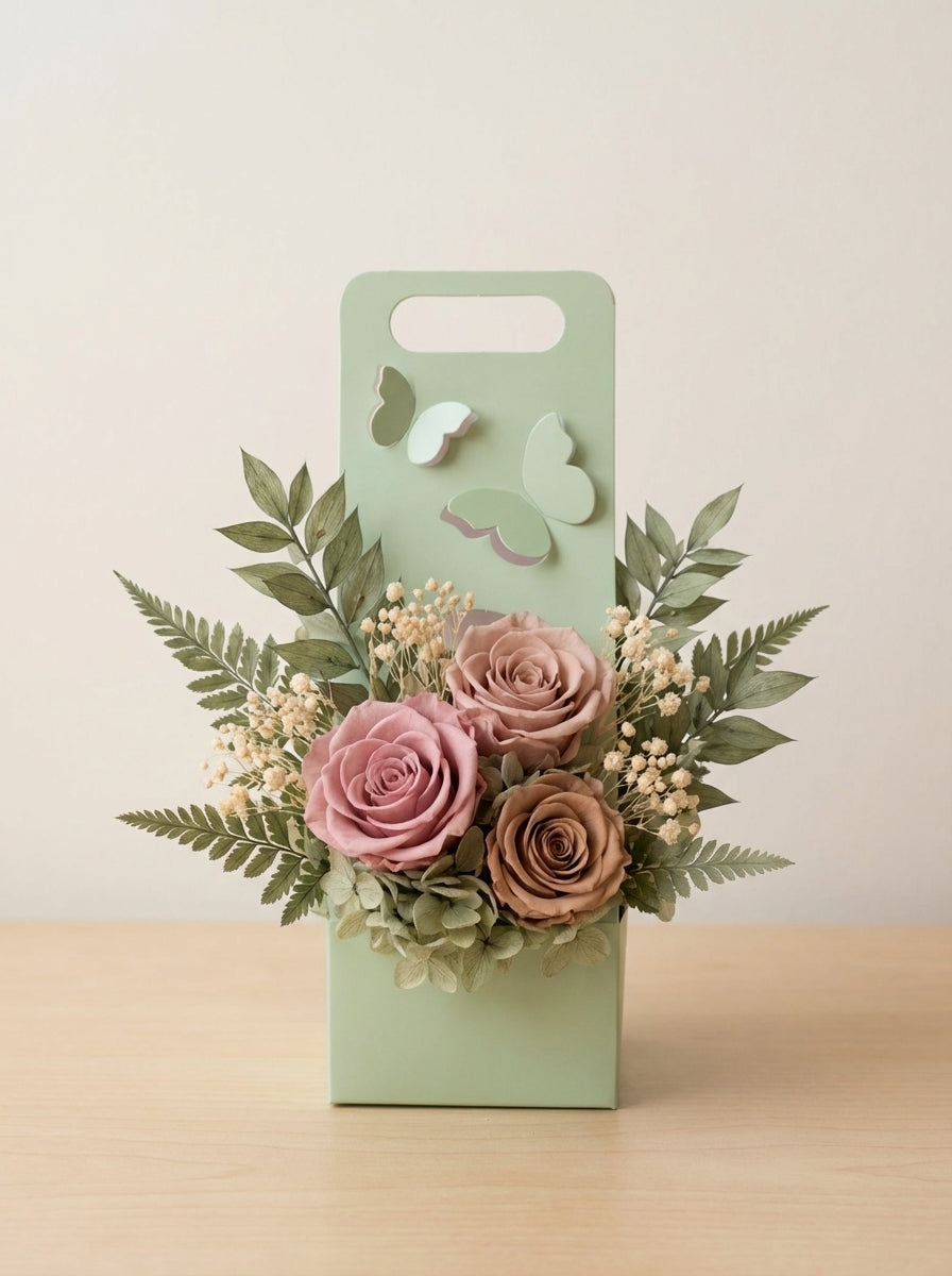 Classic Romantic Preserved Rose Keepsake Box