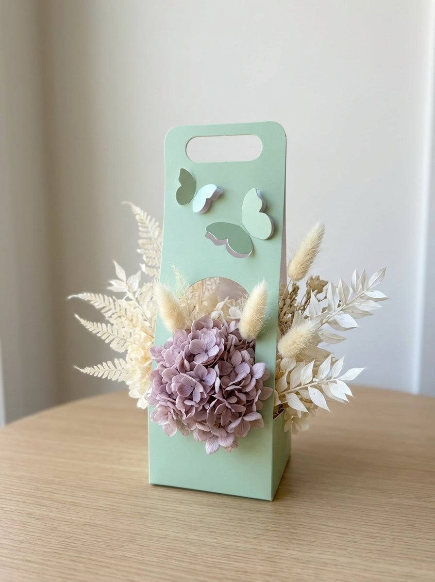 Classic Soft Preserved Hydrangea Keepsake Box