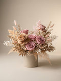 Full Romantic Preserved Rose Display Piece