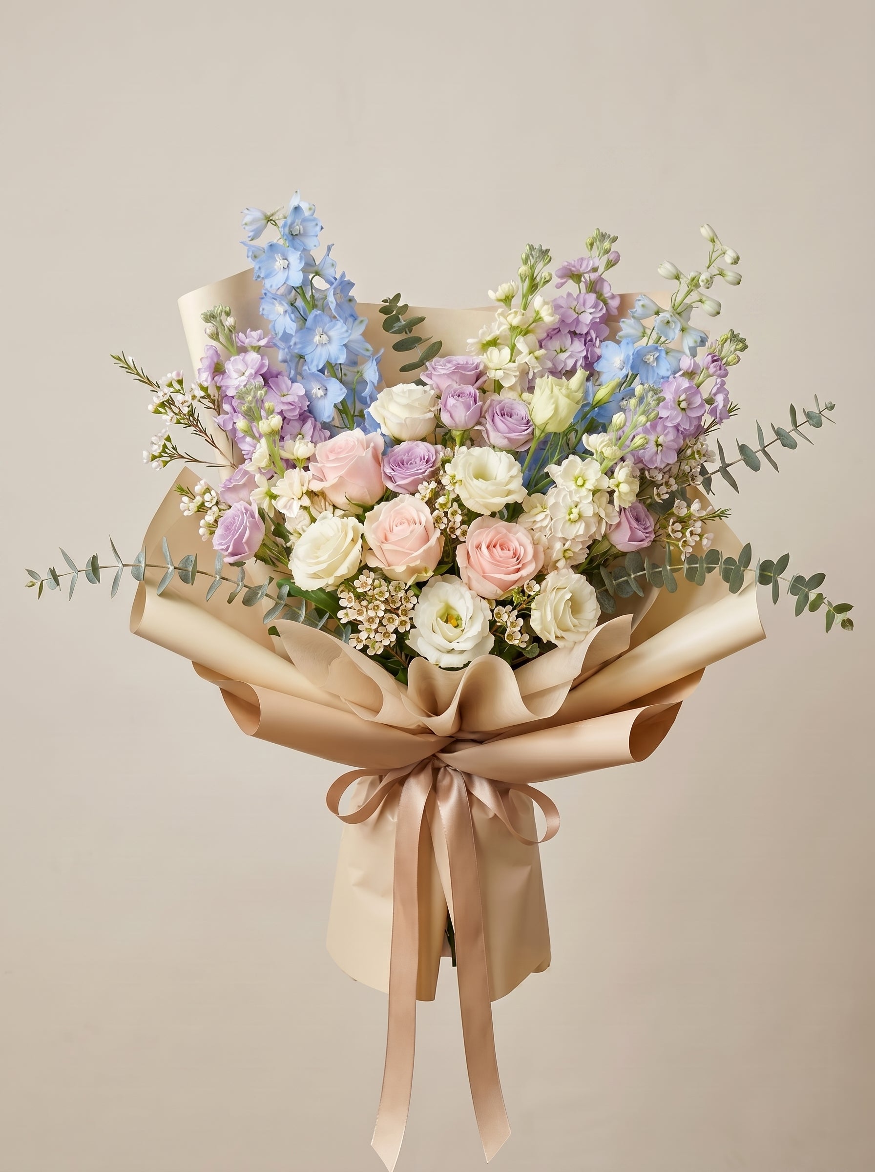 Pastel Delphinium Romance