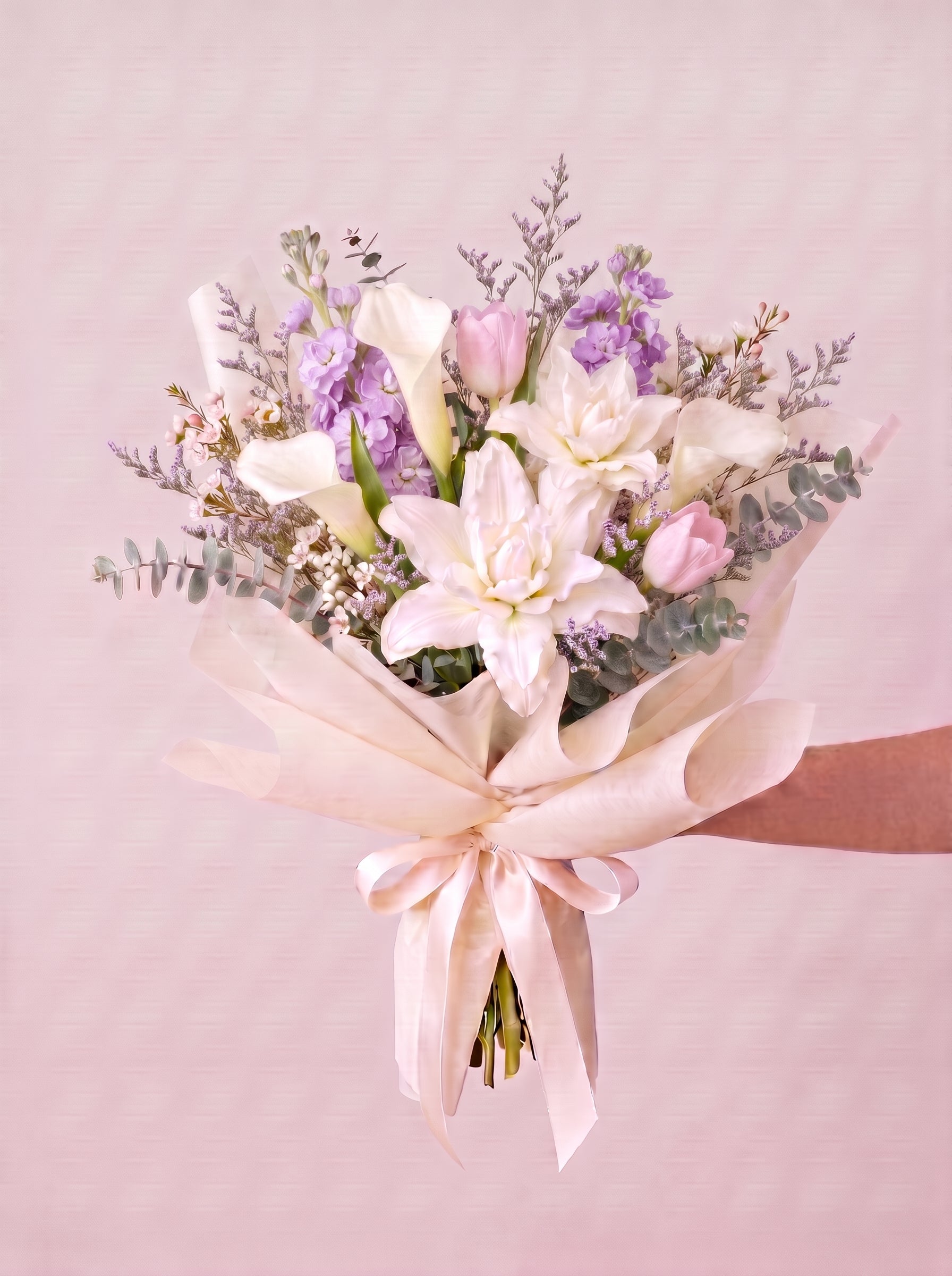 Pastel Lavender & Roselily Bouquet