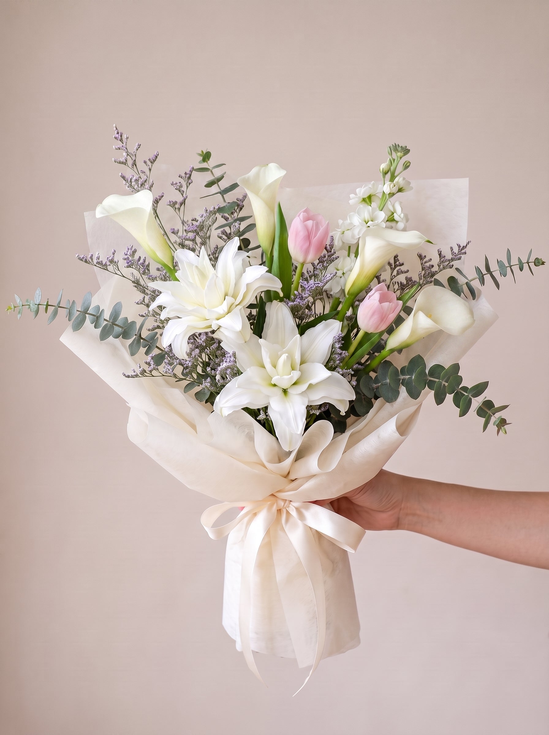 Pastel Calla & Roselily Harmony