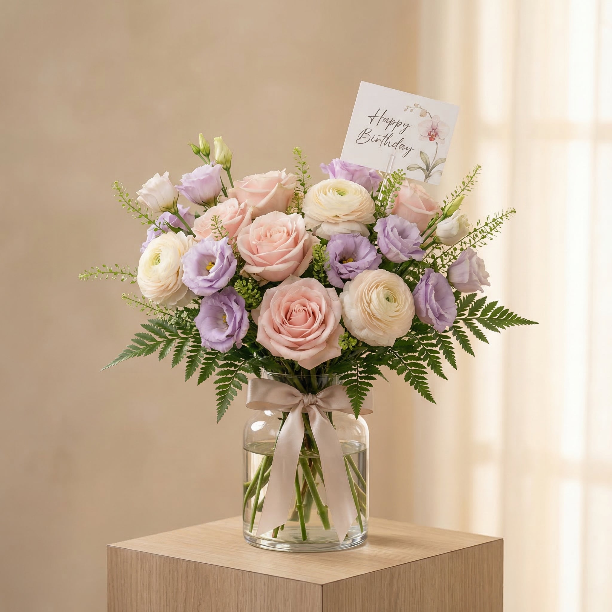 Birthday bouquet product creative