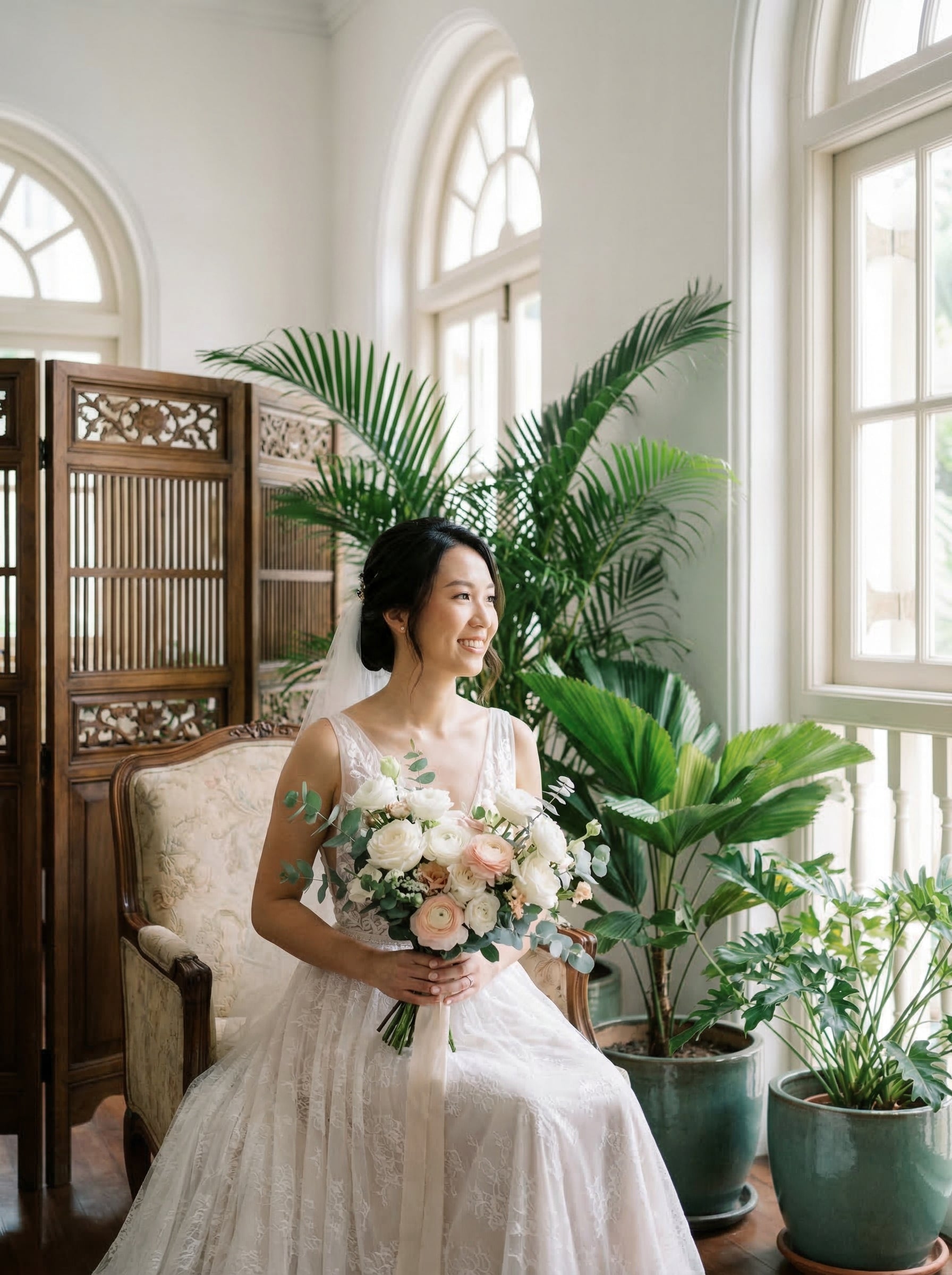 Bridal bouquet lifestyle shot
